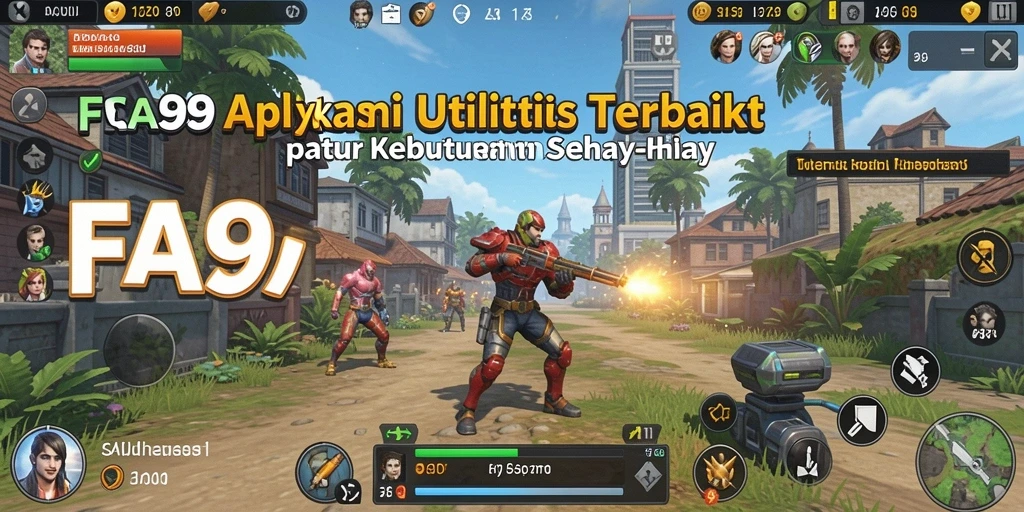 Tampilan utama FA99 dengan berbagai fitur utilitas yang bermanfaat.