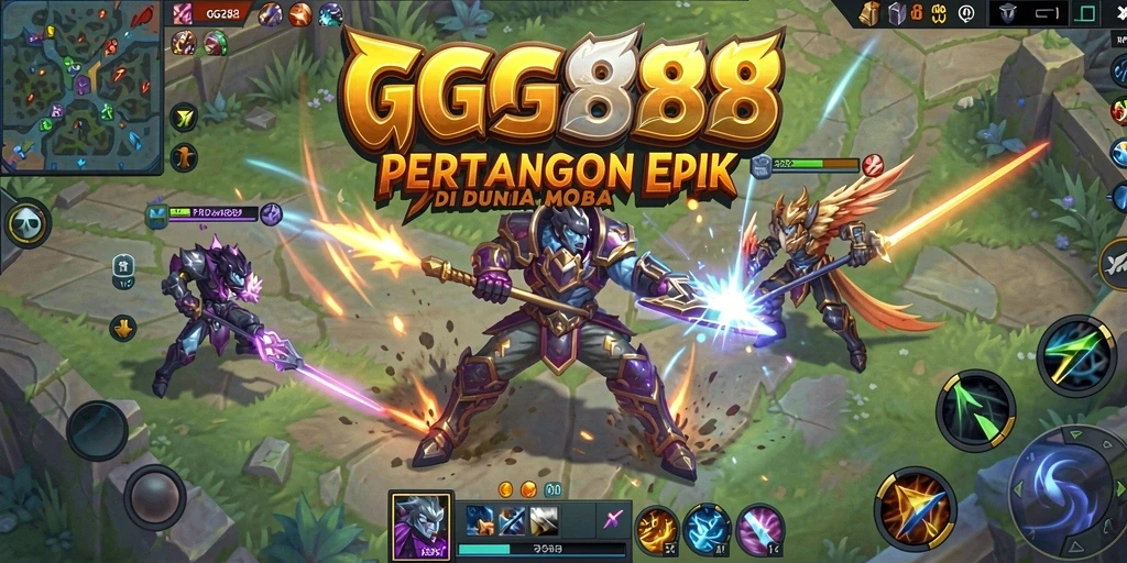 Gameplay seru di arena pertarungan GGG888.