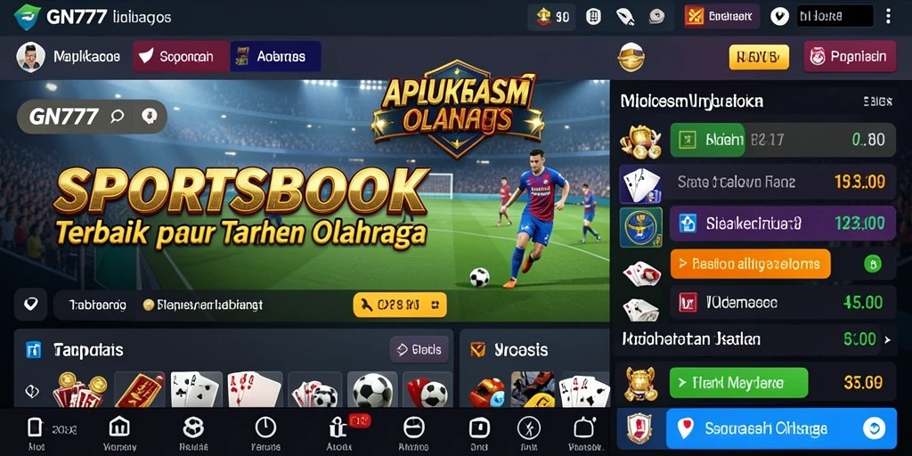 Screenshot gameplay GN777 yang menunjukkan taruhan pada olahraga.