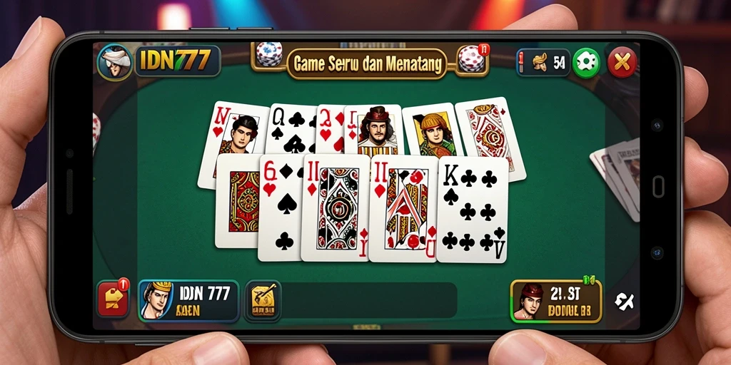 Screenshot IDN777 menampilkan gameplay Domino yang seru.