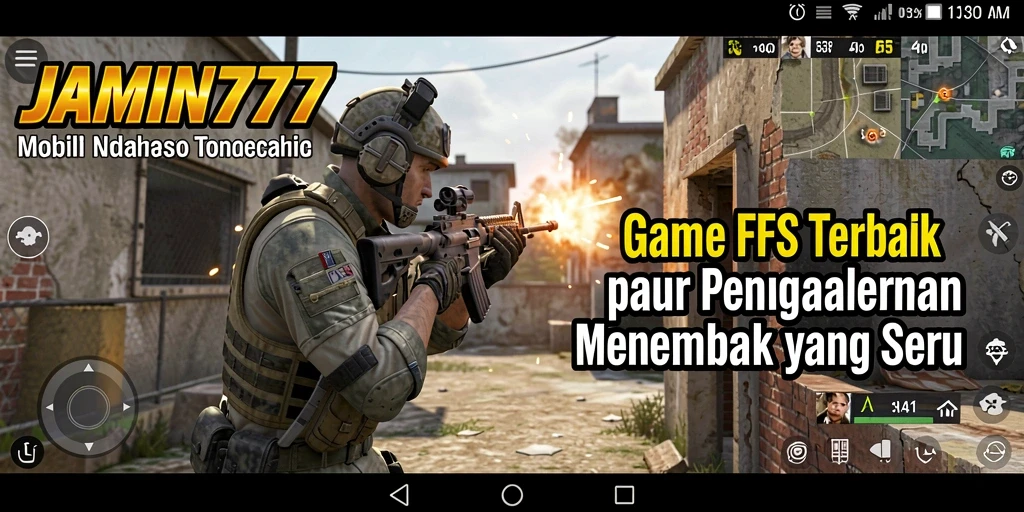 Tampilan menegangkan dari gameplay JAMIN777 dengan aksi tembak-menembak.