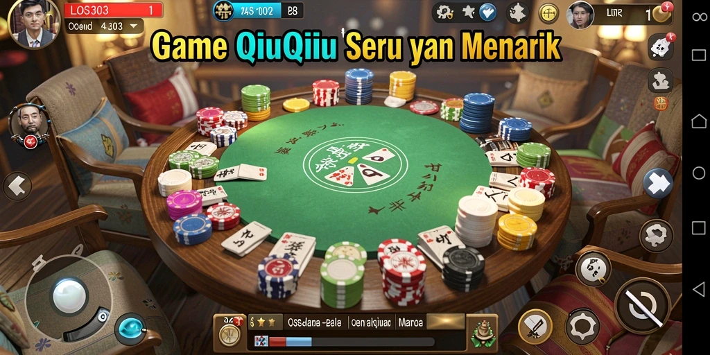 Tampilan gameplay QiuQiu yang seru dan interaktif.
