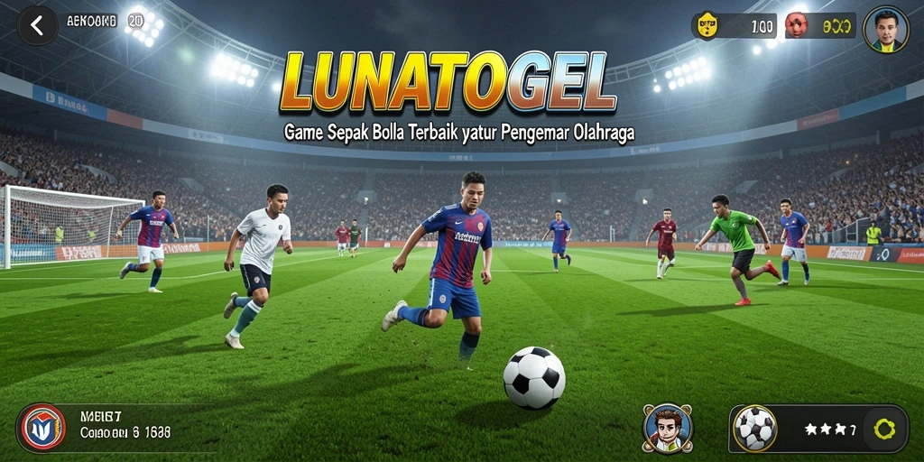 Tampilan mendebarkan dari pertandingan sepak bola di LUNATOGEL.