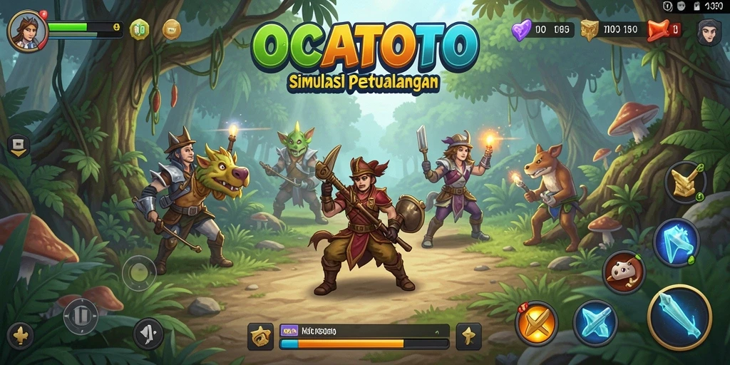Tampilan menarik dari gameplay OCATOTO yang imersif.