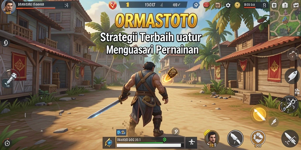 Screenshot gameplay ORMASTOTO yang menampilkan aksi strategi yang intens.