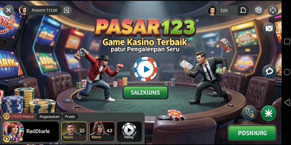 Tampilan mengesankan dari gameplay Kasino di PASAR123.