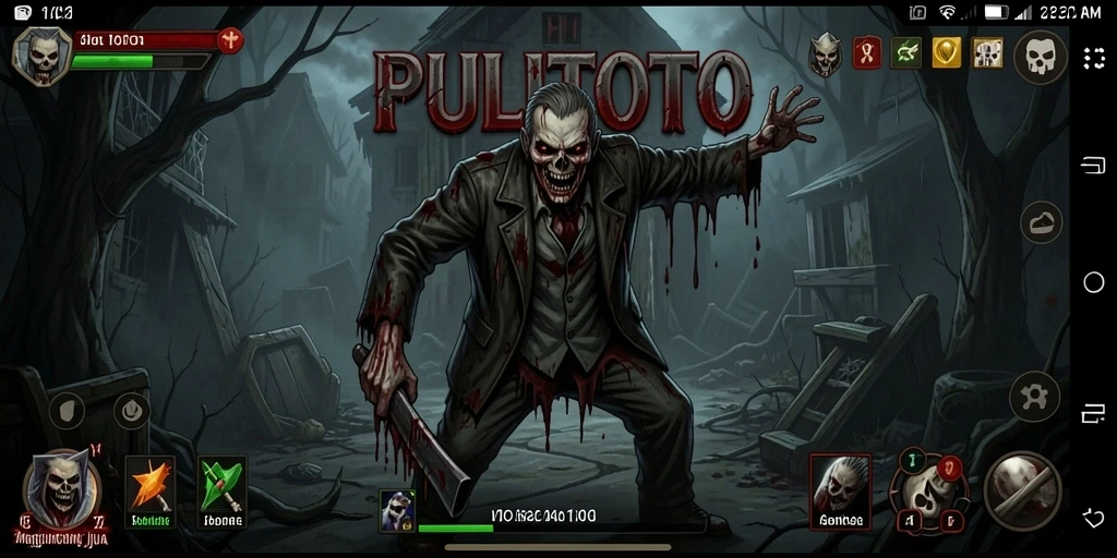 Screenshot PULITOTO menampilkan suasana mencekam selama gameplay.