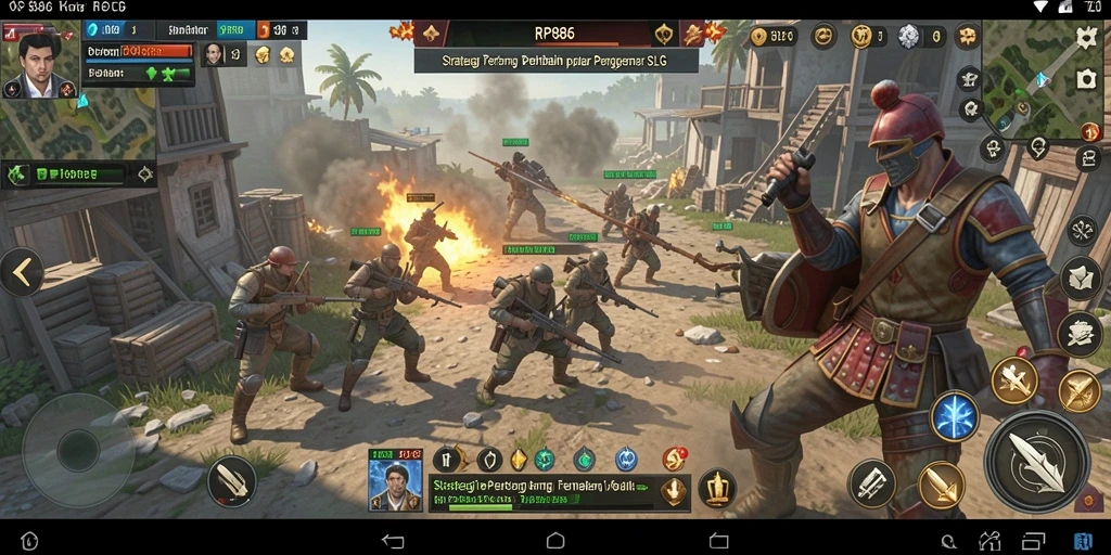 Tampilan gameplay epik RP886 dengan strategi mendalam.