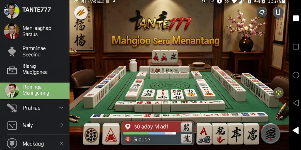 Screenshot gameplay Mahjong yang menarik dari TANTE777.