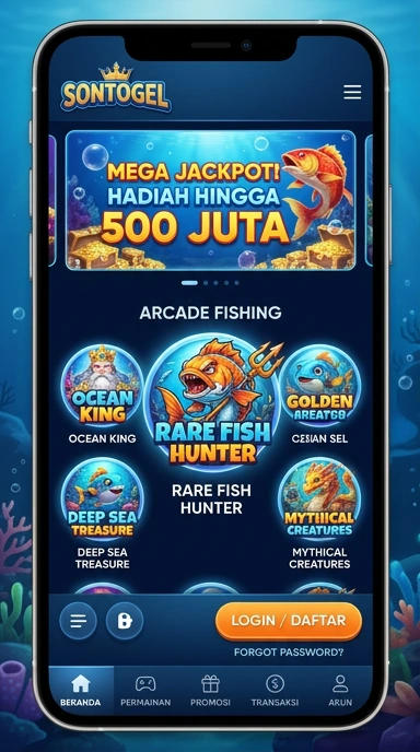 Proses unduhan yang cepat di aplikasi Sontogel.